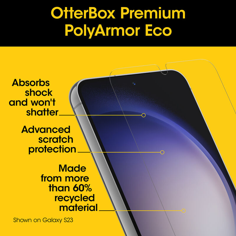 product image 4 - Galaxy S24+ Skärmskydd PolyArmor Premium Eco Series